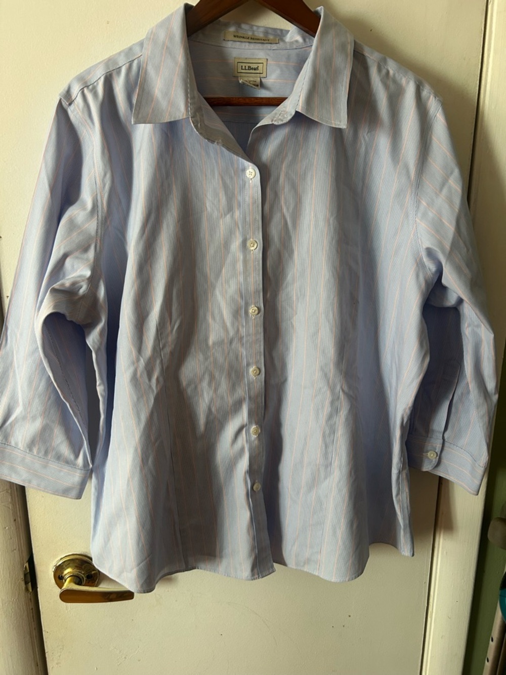 Women's L.L. Bean Wrinkle-Resistant Button Down Blouse (XL)